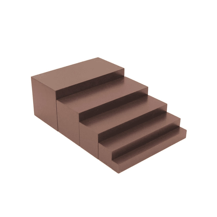 Montessori brown stairs