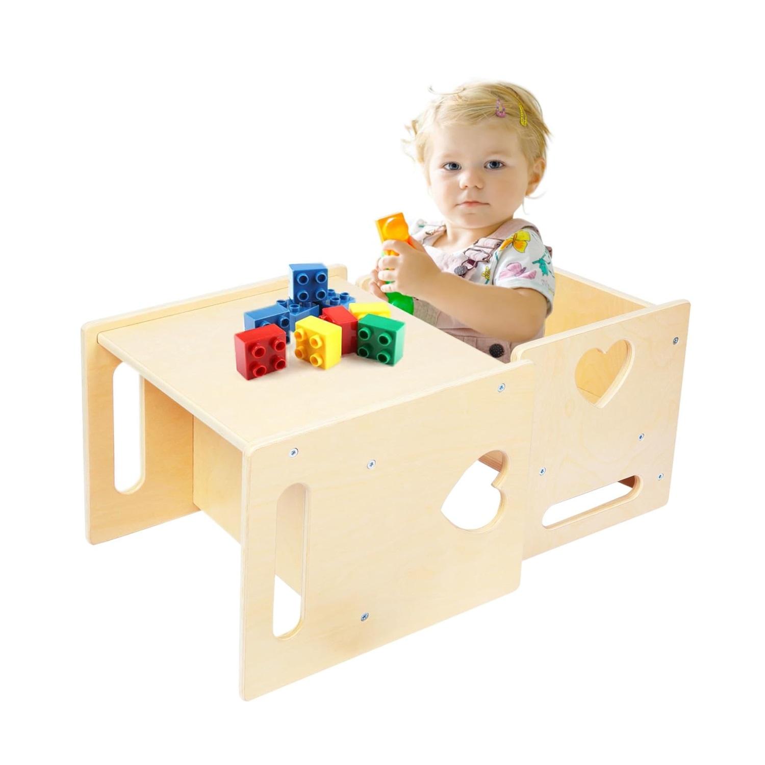Montessori Asweets 4-in-1 Weaning Table and Chair Set