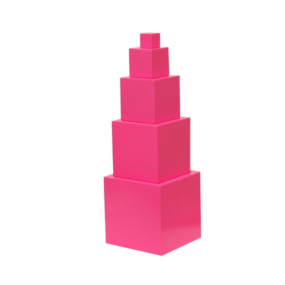 Montessori E&#038;O Montessori Toddler Pink Tower 5 Steps