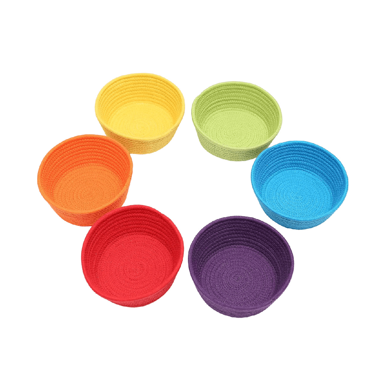 Montessori Focus Toys Storage Baskets Set of 6 Rainbow