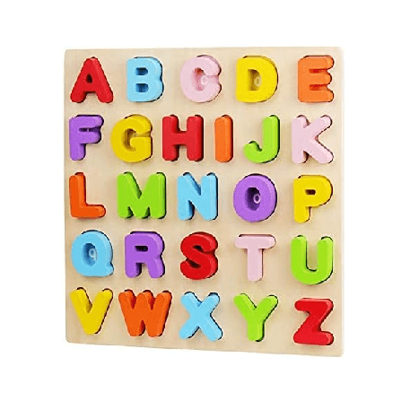 Montessori Wood City Alphabet Puzzle