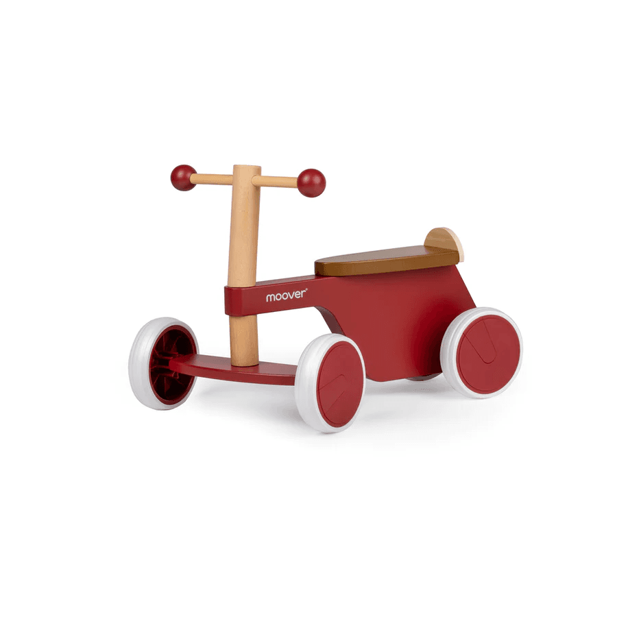 Montessori Moover 4-Wheels Balance Bike Ride-On Red