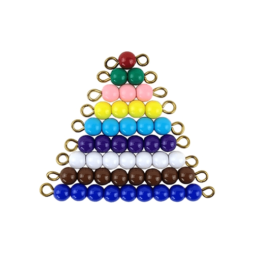 Montessori IFIT 1-9 Colored Bead Stairs 1 Set N Beads
