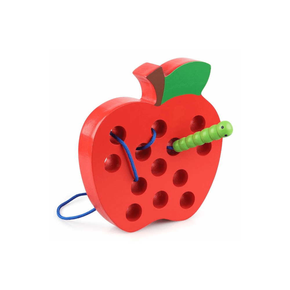 Montessori IFIT Lacing Toy Apple & Worm