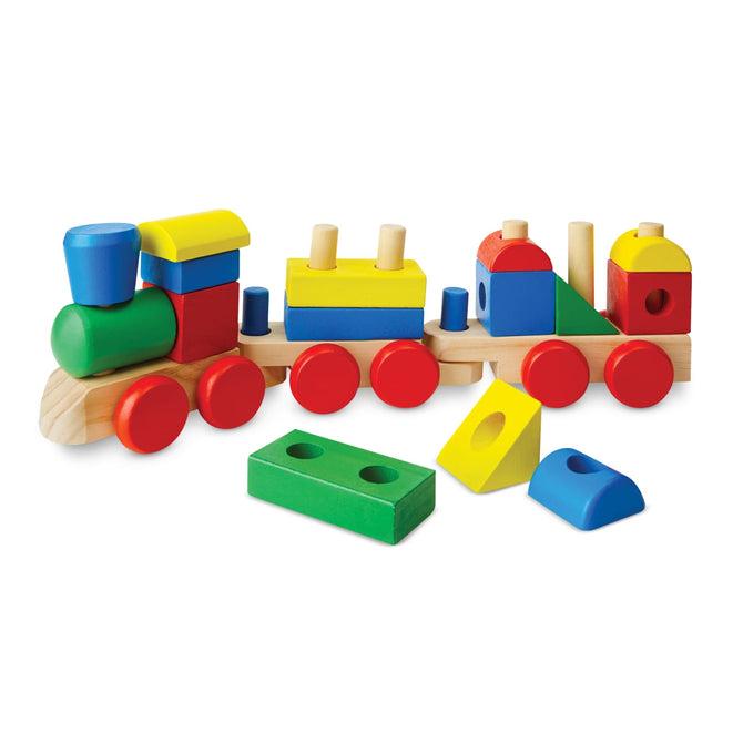 Montessori Melissa & Doug Stacking Trains Toddler Toy