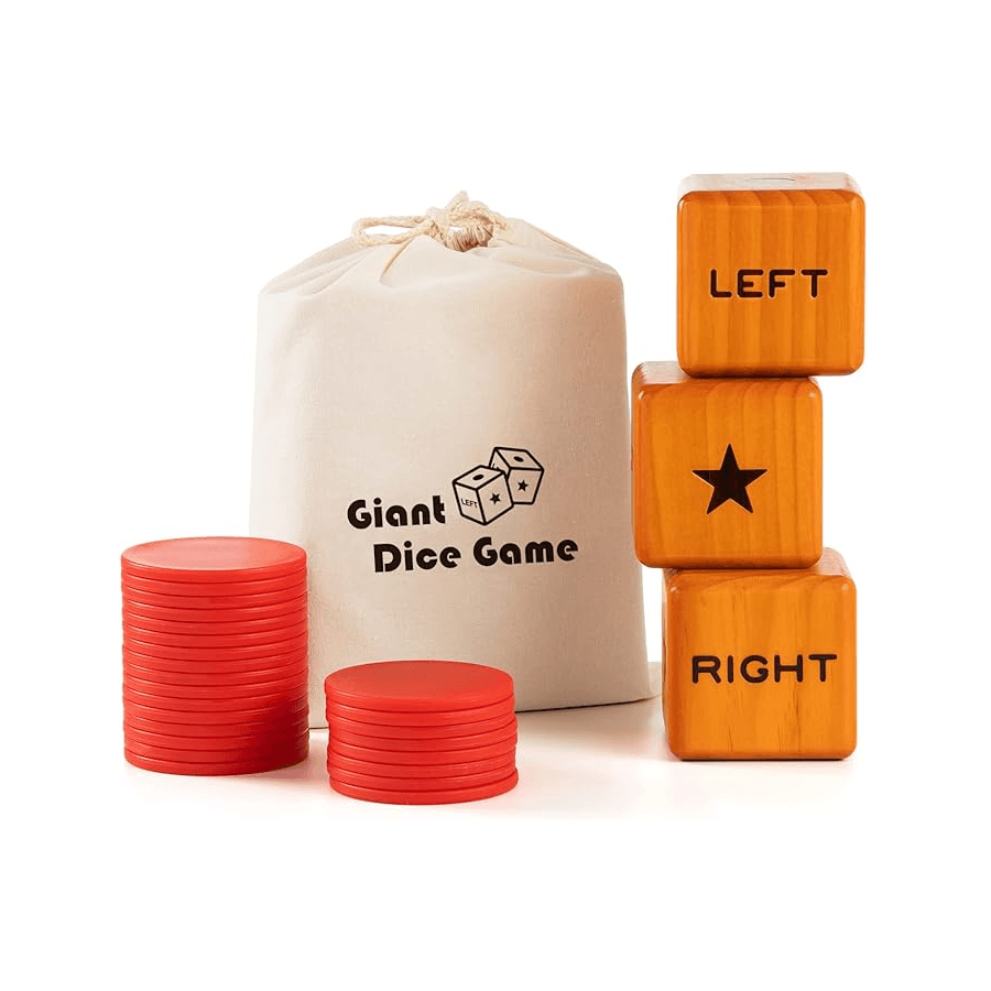 Montessori Crobyi Giant Right Center Left Dice Game