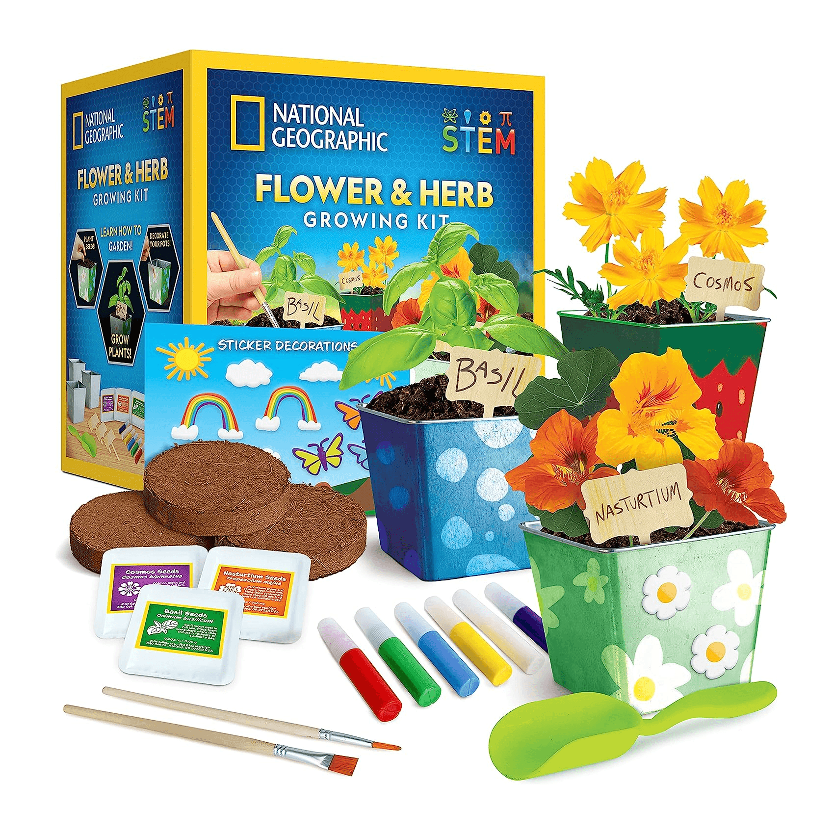 Montessori NATIONAL GEOGRAPHIC Flower & Herb Gardening Kit
