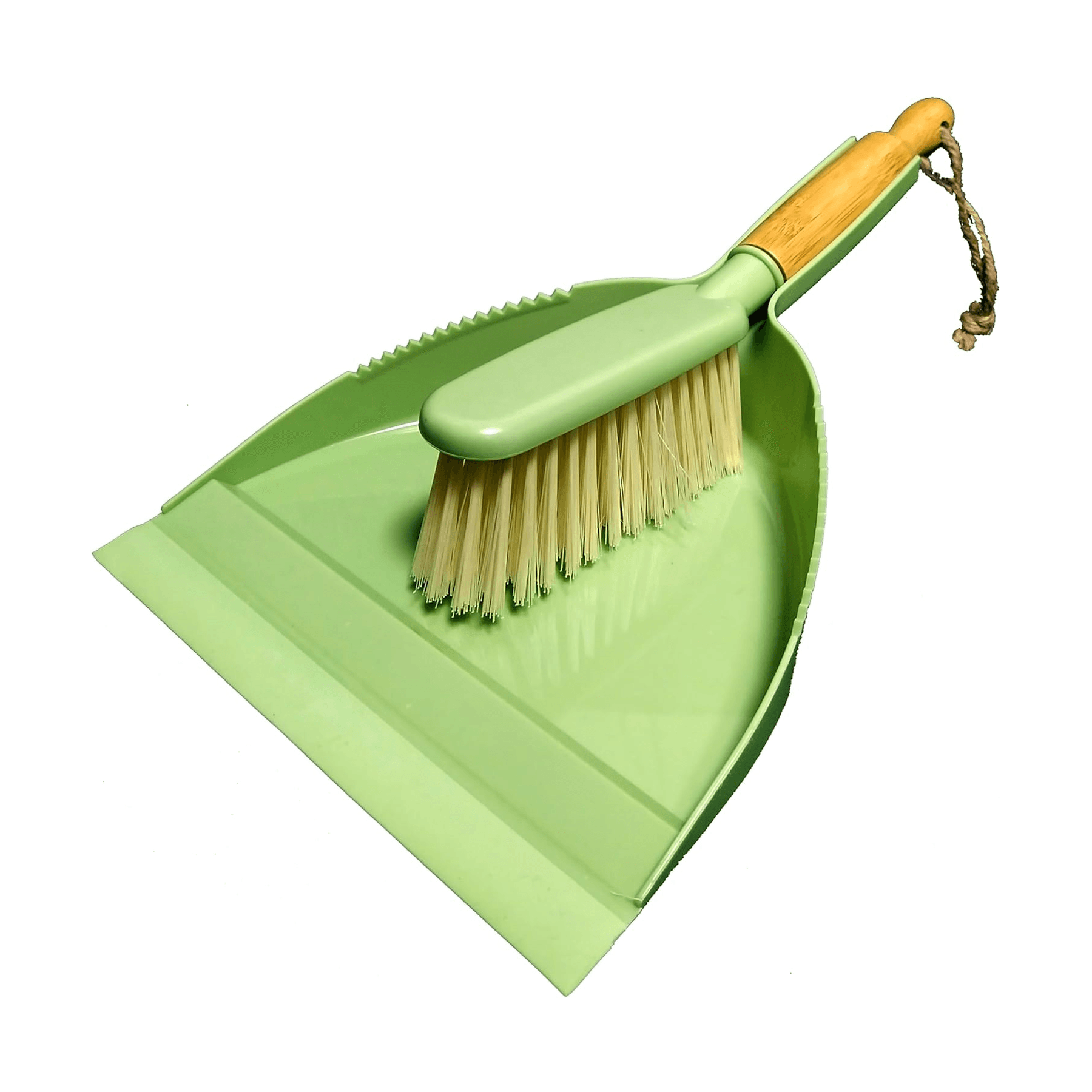 Montessori Boershun Hand Broom & Dustpan Green