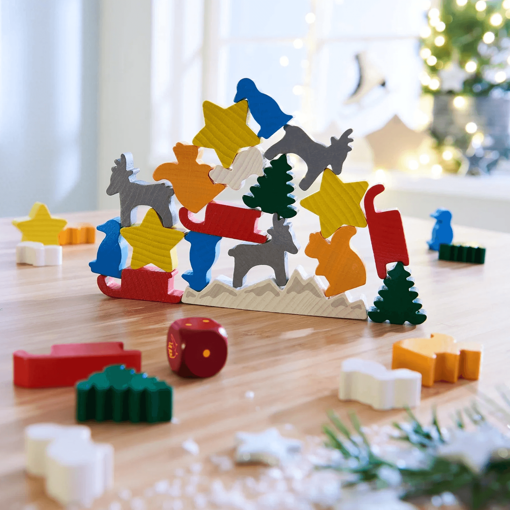 Montessori HABA Animal Upon Animal Christmas Stacking Game