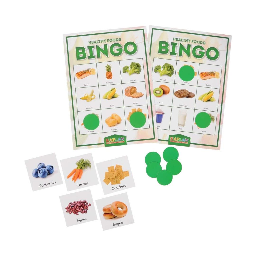Montessori Kaplan Early Learning Healthy Foods Bingo Game