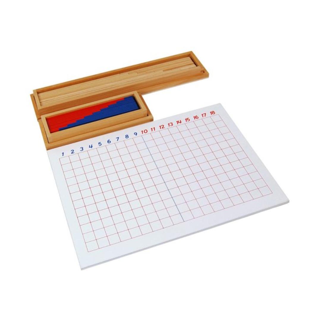 Montessori Kid Advance Montessori Subtraction Strip Board