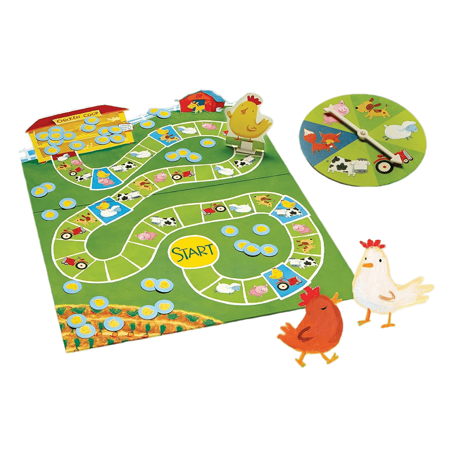 Montessori Peaceable Kingdom Board Game Count Your Chickens