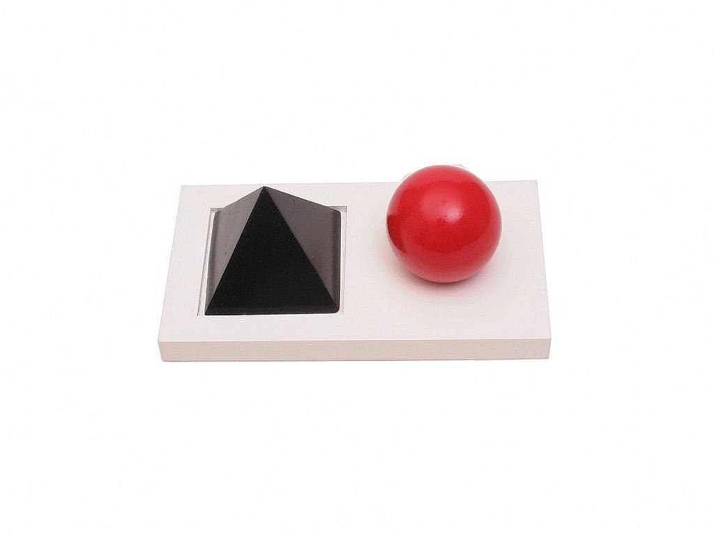 Montessori Pink Montessori Noun & Verb Introduction Solids With Tray