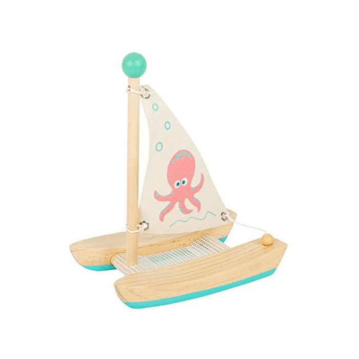 Montessori Small Foot Sailboat Toys Octopus