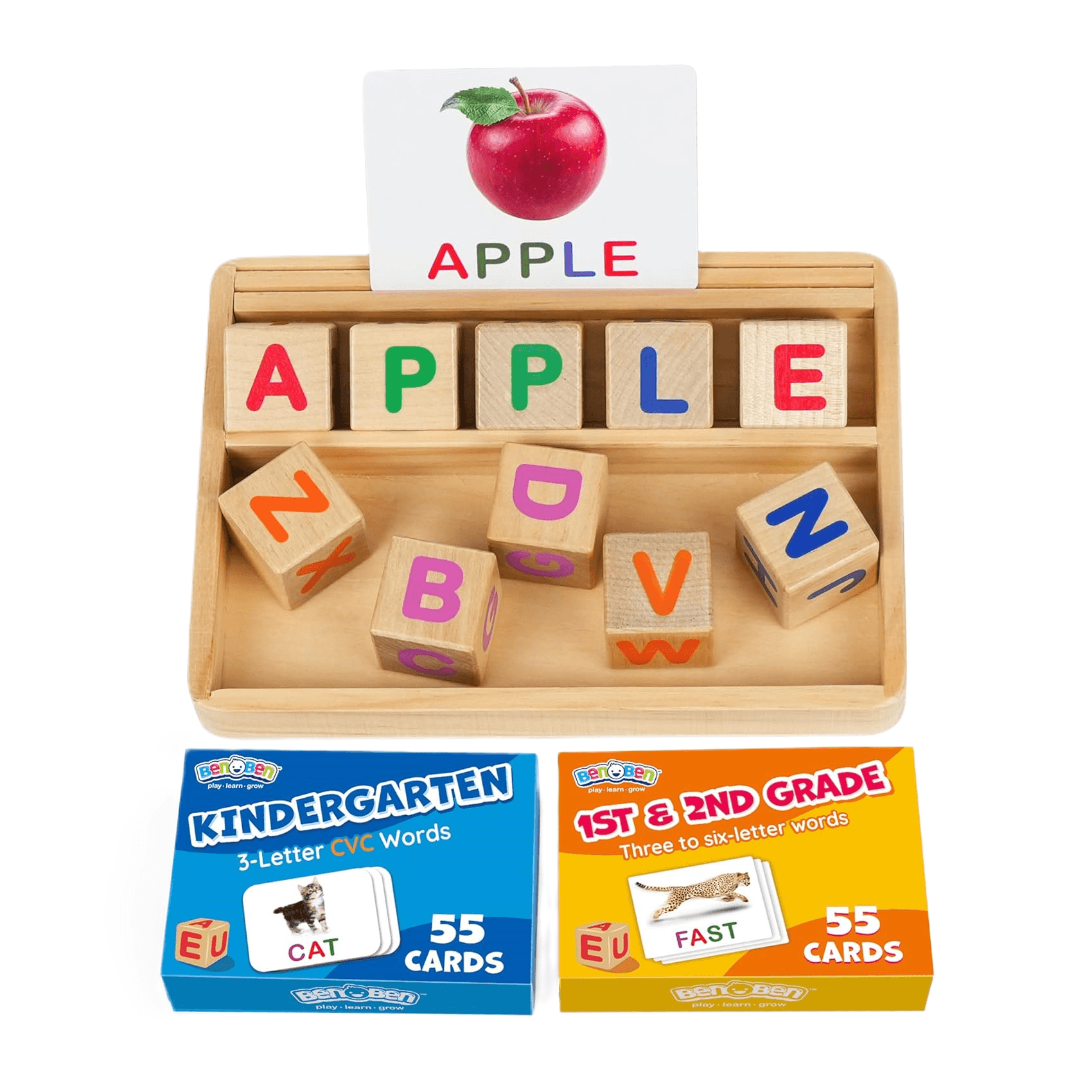Montessori BenBen Spelling Games With 110 Flash Cards