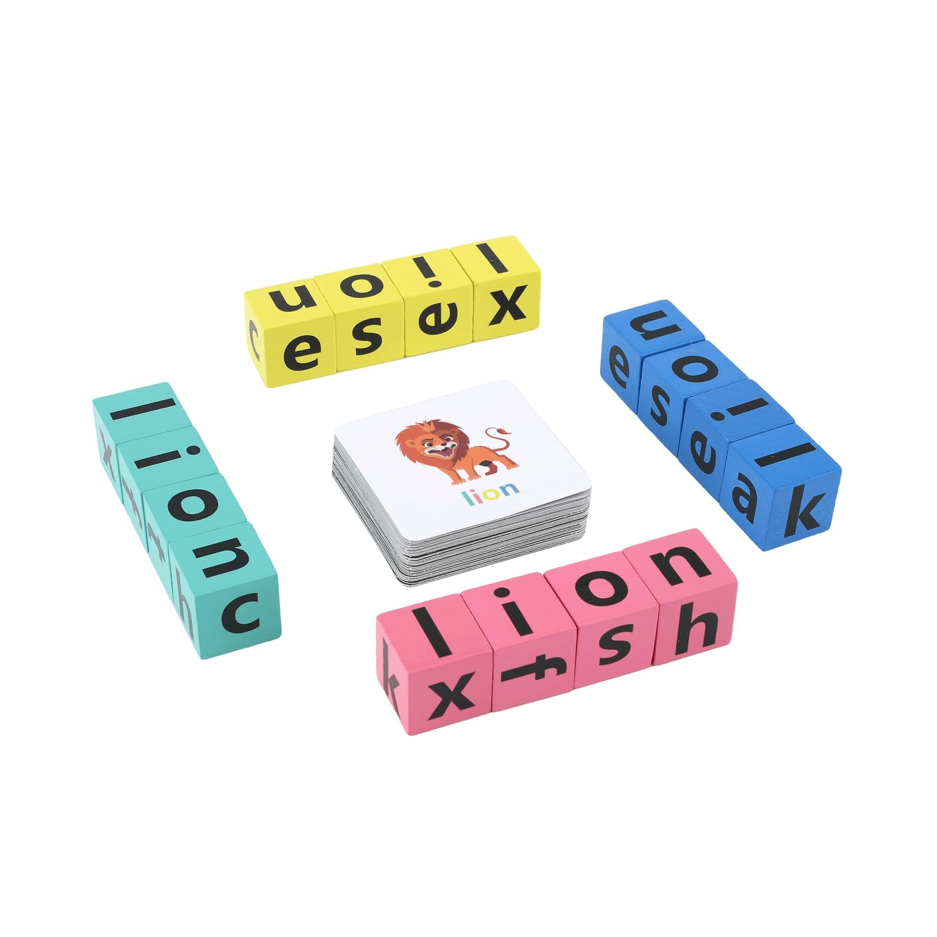 Montessori Savita Word Game Wooden Blocks
