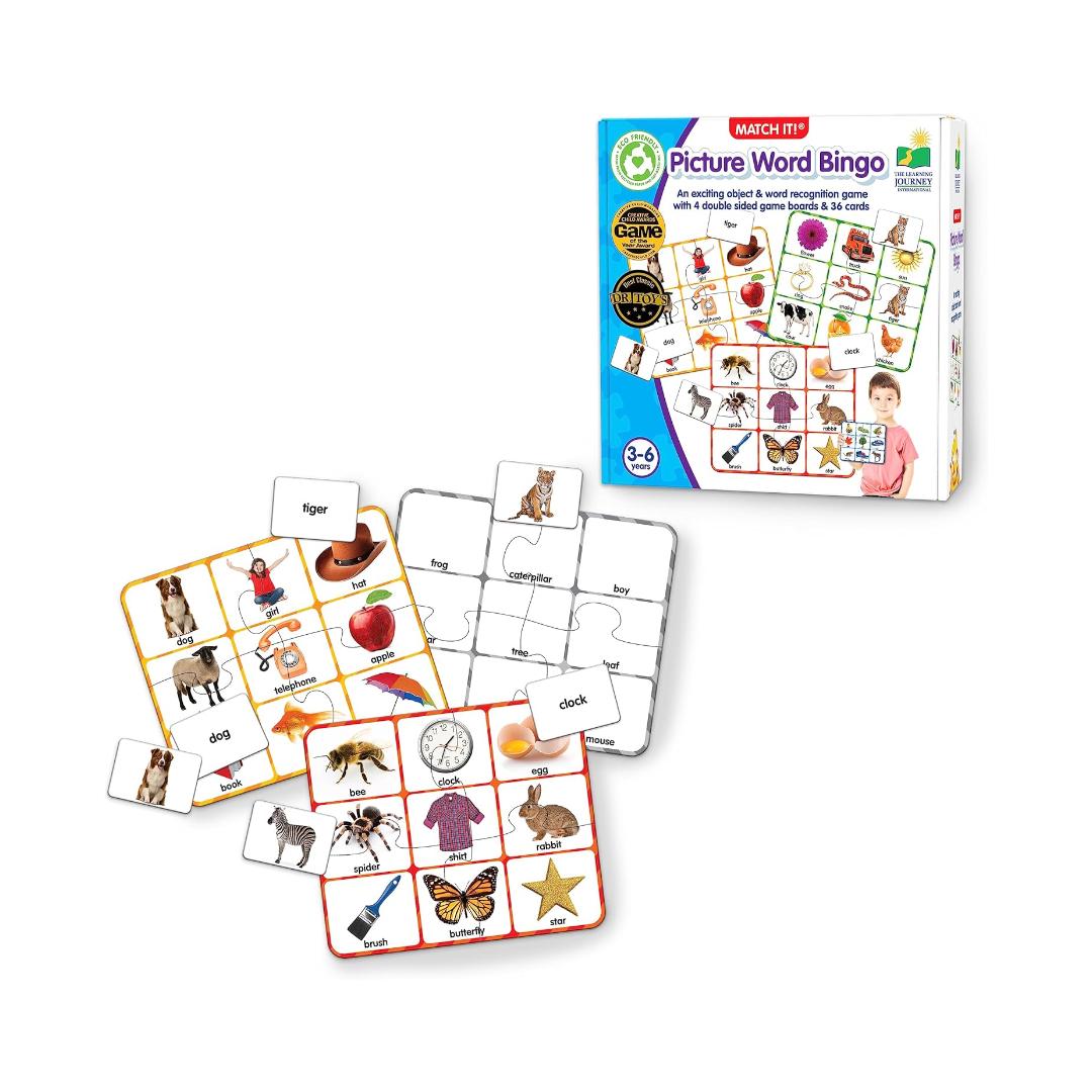 Montessori The Learning Journey Match It! Bingo Picture Word