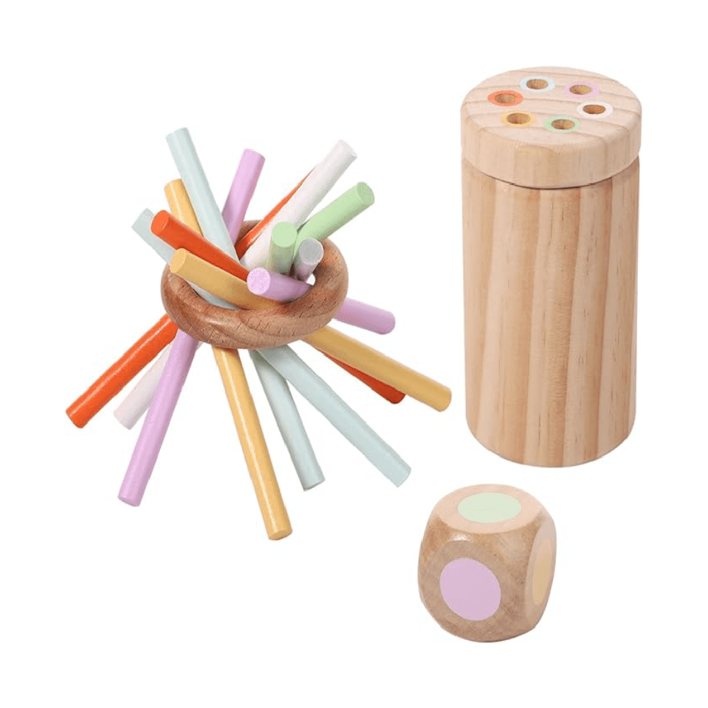 Montessori BOXOB Interactive Montessori Wooden Colorful Balance Stick Toys