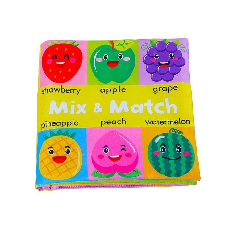 Montessori Seaside-Montessori Match and Mix Cloth Book Fruits