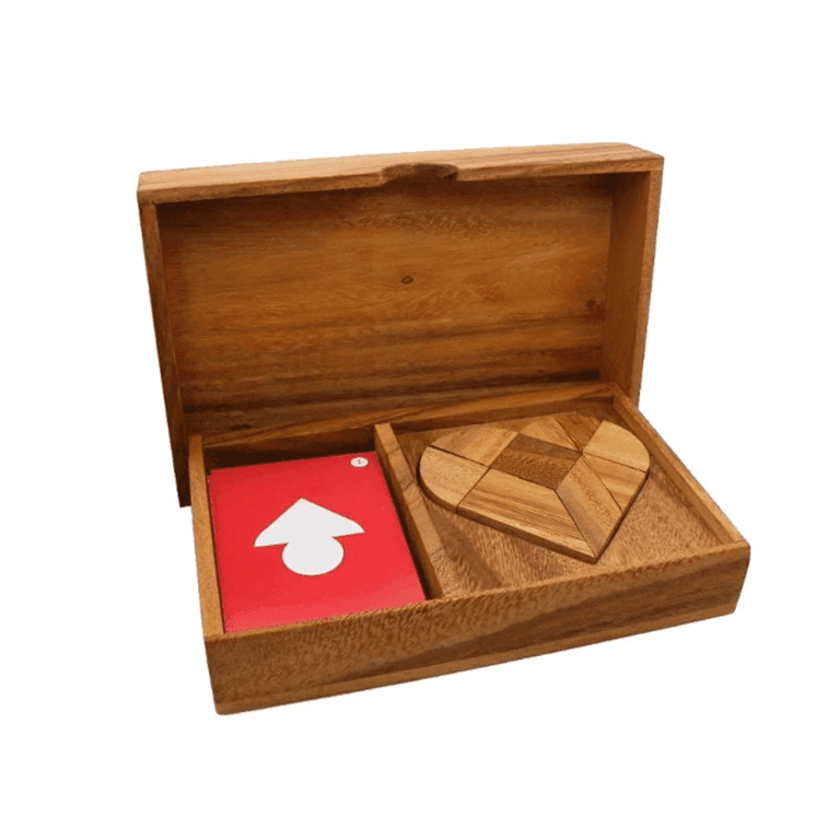 Montessori Winshare Crafts Tangram Puzzle Heart