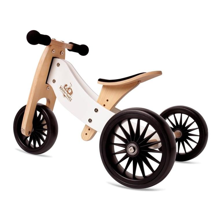 Montessori Kinderfeets Tiny Tot Plus 2-in-1 Balance Bike White