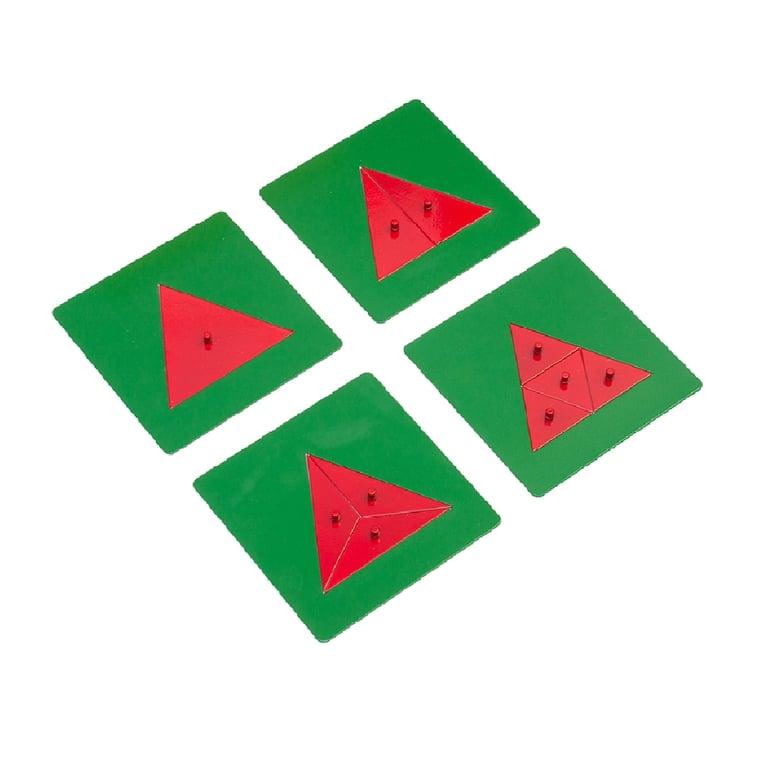 Montessori Alison's Montessori Insets for Triangle Fractions