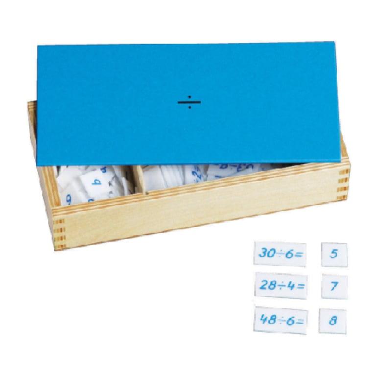 Montessori Bruins Montessori Division Equations and Dividends Box