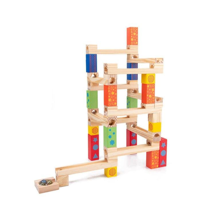 Montessori Clever Toys Box Wooden Marble Run