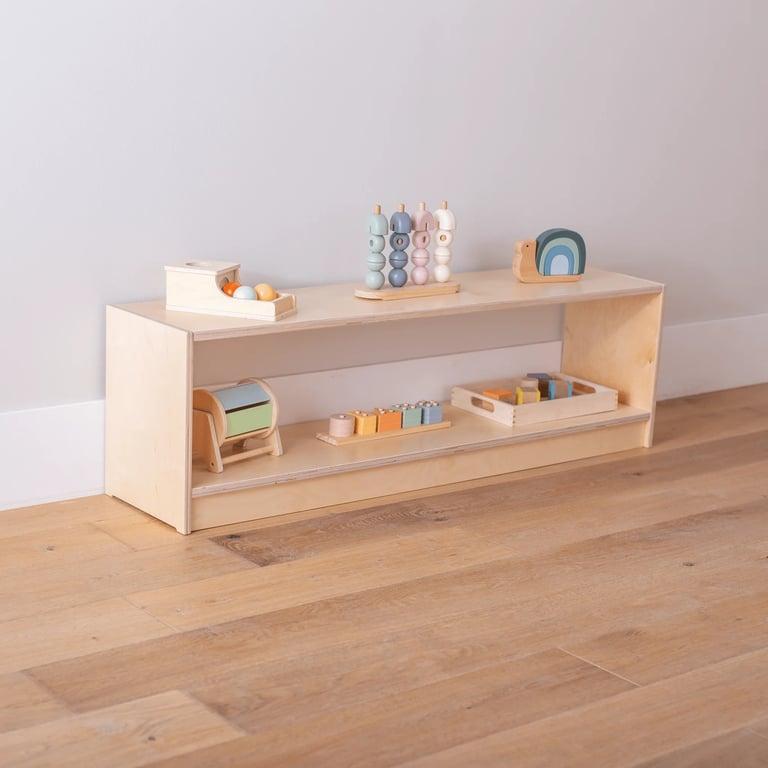 Montessori Sprout Kids Montessori School Open Back Shelving 30H 48W 14.5D