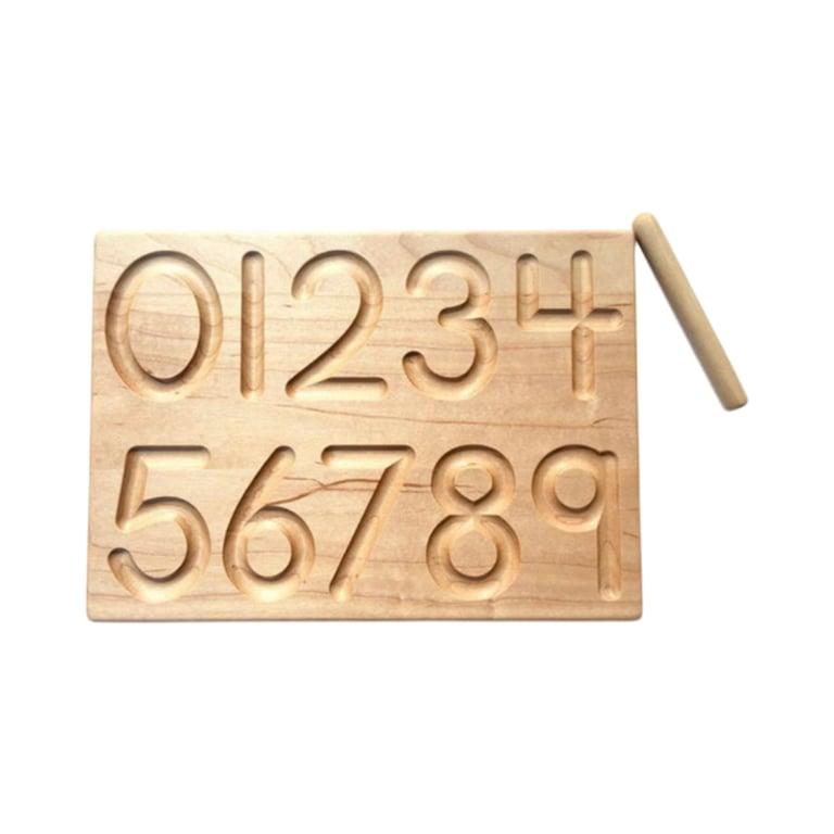 Montessori REU The Wooden Wagon Reversible 1-10 Number Board