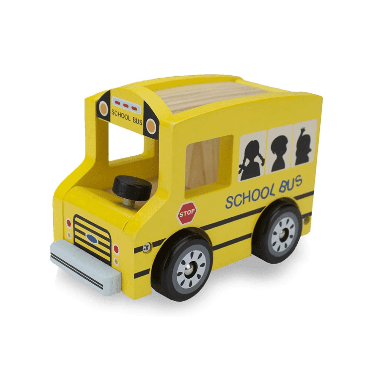 Montessori Imagination Generation Wooden School Bus