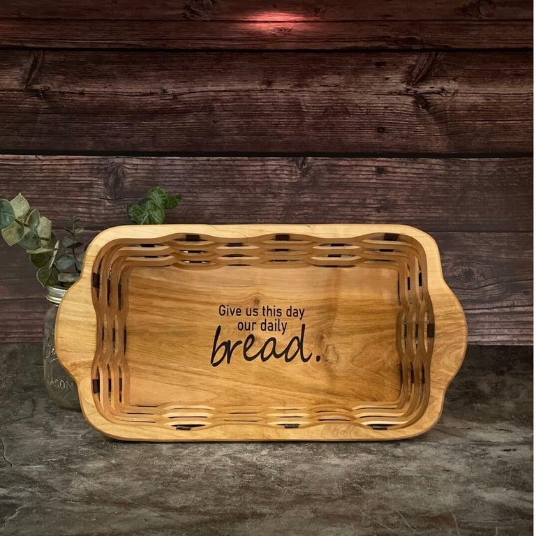 Montessori Teaberry Wood Wooden Bread Basket