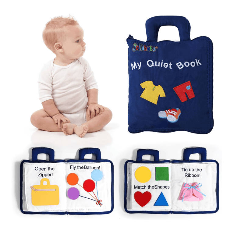 Montessori Jollybaby Baby Soft Busy Books My Quiet Book