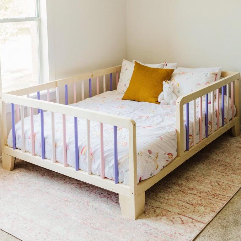 Montessori Simply Sori Queen Size Hardwood Montessori Floor Bed with Slats