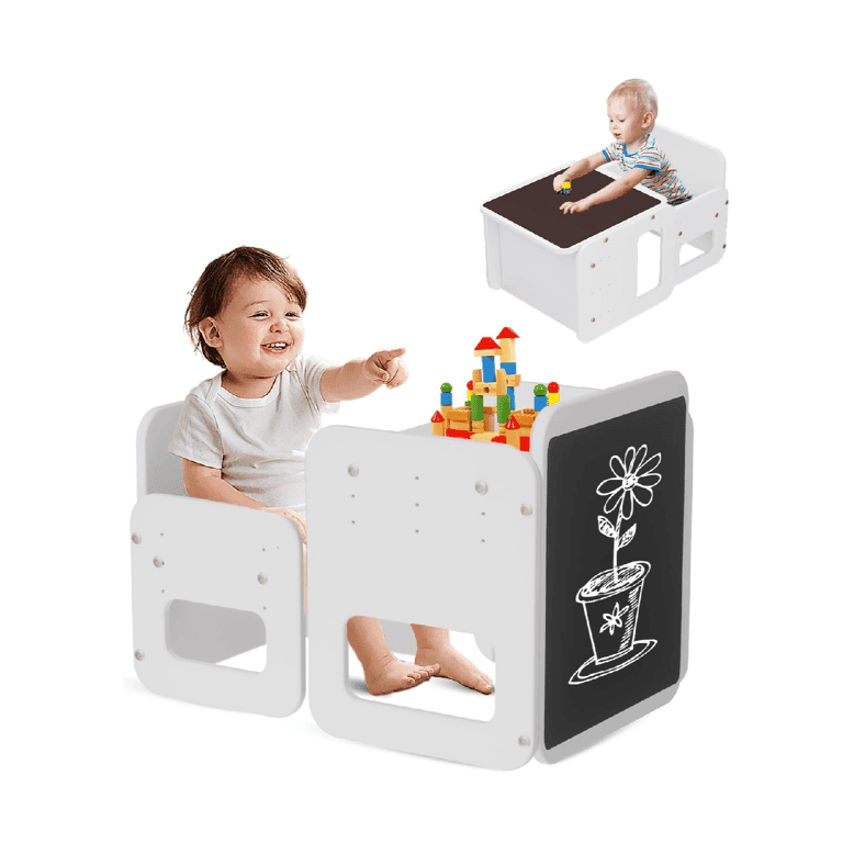 Montessori hoopyosms Table and Chair Set White