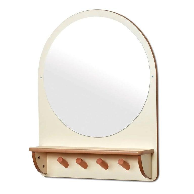 Montessori Millhouse Wall-mounted Mirror With Hooks