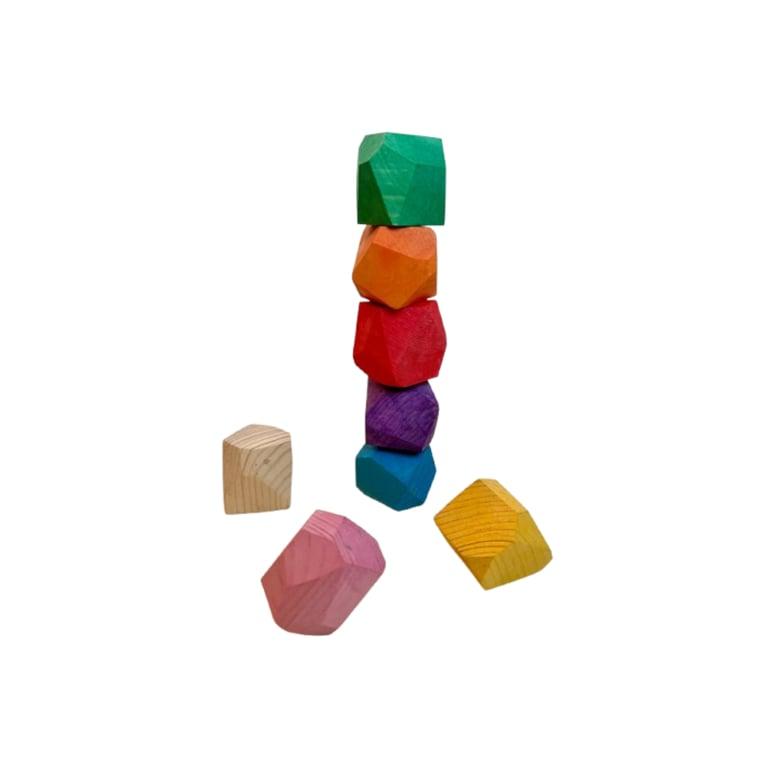 Montessori PoppyBabyCo Tumi-Ishi Balancing Rock Blocks 8 Pieces Small