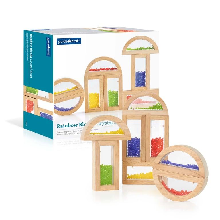 Montessori Guidecraft Rainbow Blocks Crystal Bead
