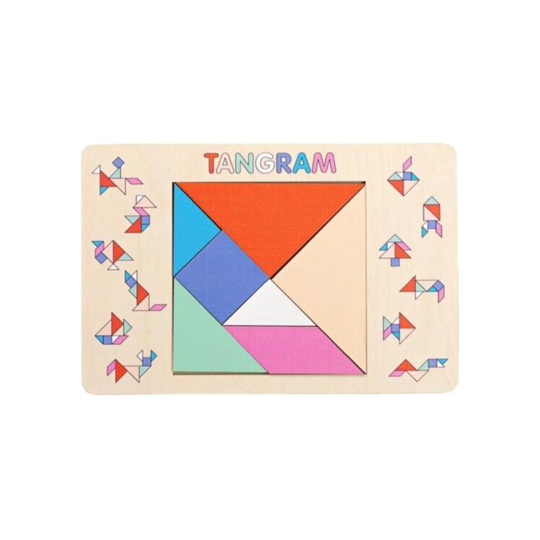 Montessori Fistik Puzzles Tangram Puzzle Pastel Small Tangram Only