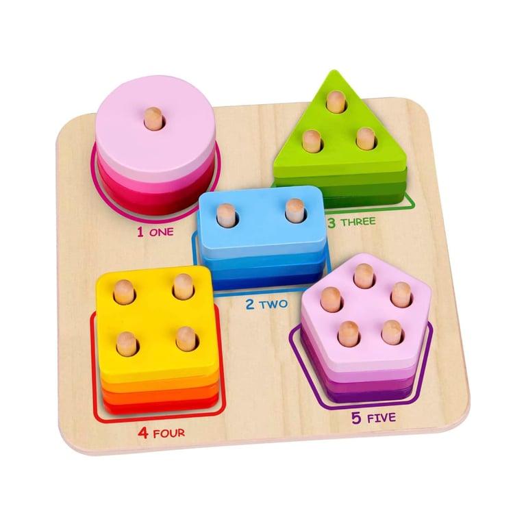 Montessori TOOKYLAND Wooden Geometric Shape Sorter