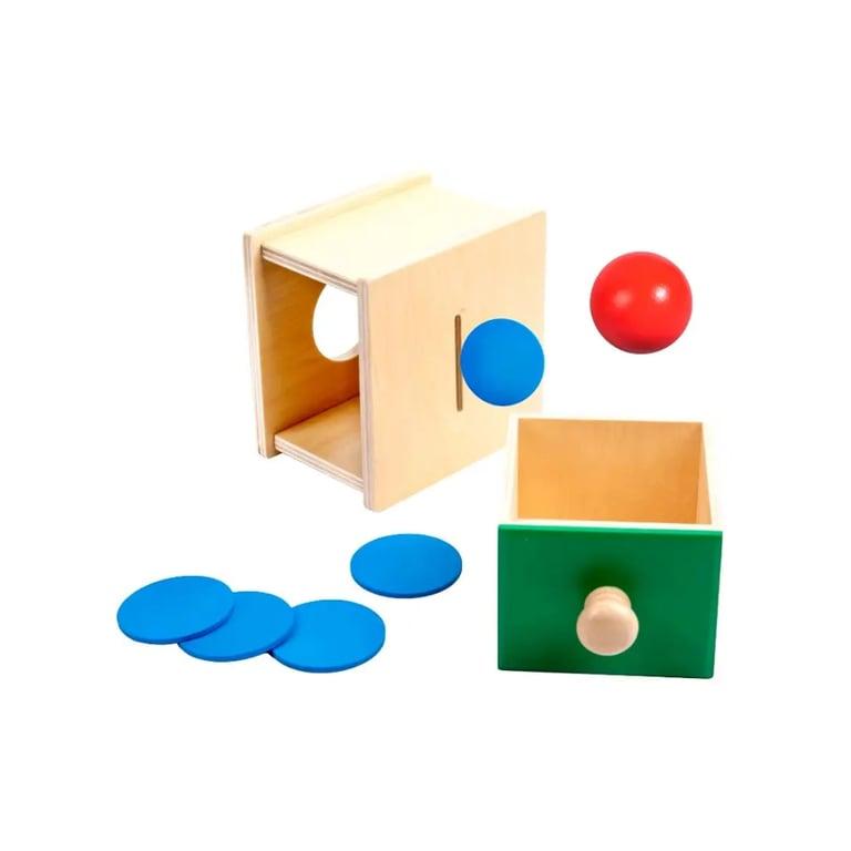 Montessori Seaside-Montessori Wooden Coin & Ball Toy 2-in-1