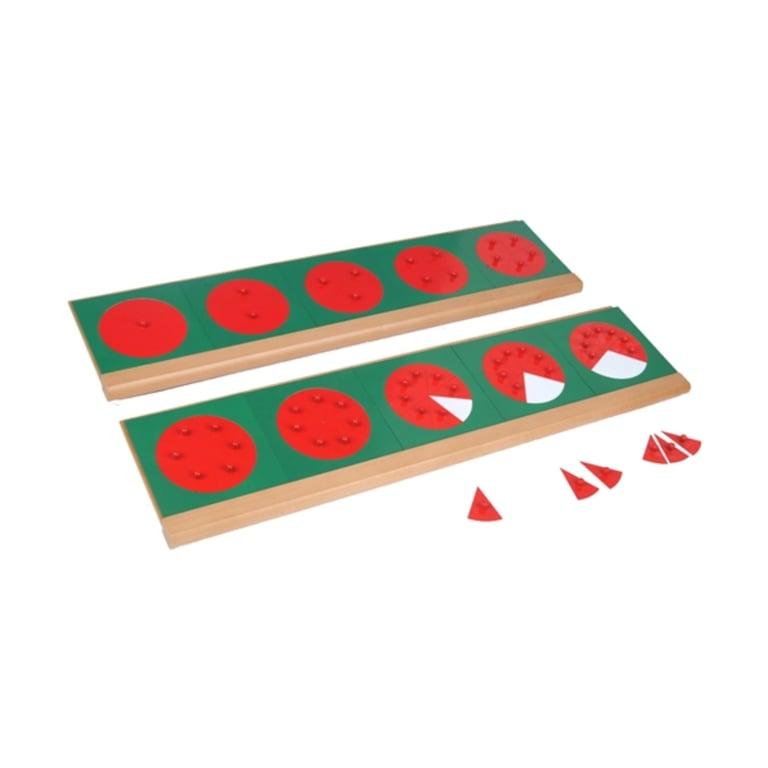 Montessori IFIT Metal Fraction Circles With Stands