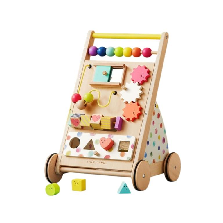 Montessori Tiny Land Baby Push Walker Rainbow Color