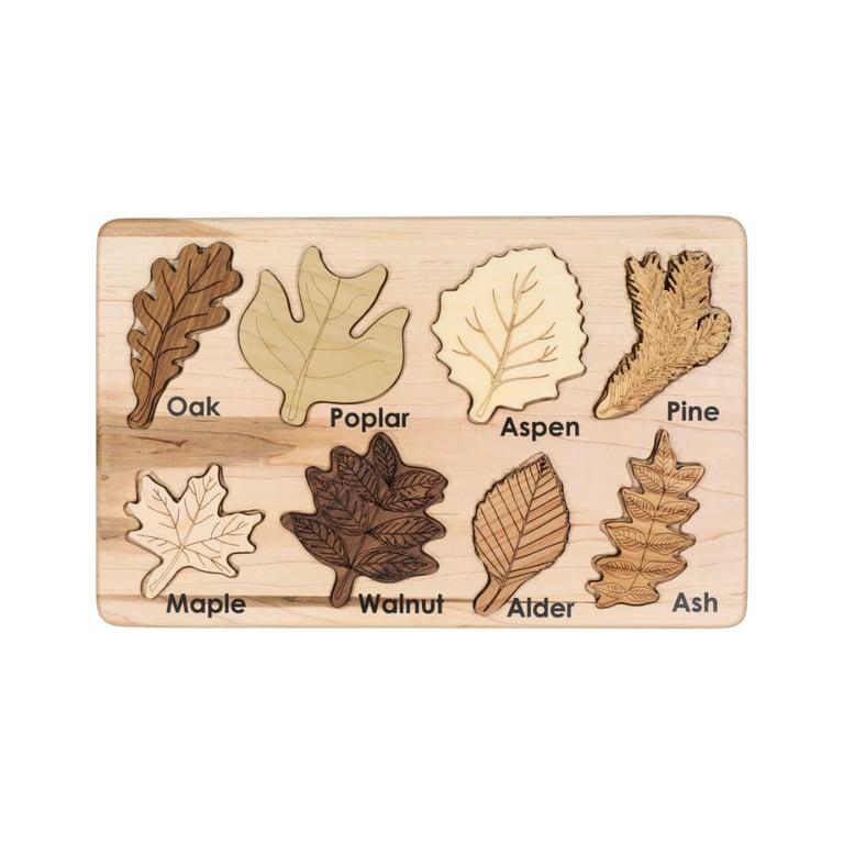 Montessori Mirus Toys Double-Sided Leaf Puzzle