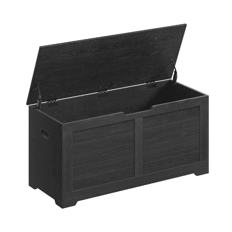 Montessori VASAGLE Storage Bench Black Woody 100 x 40 x 46 cm