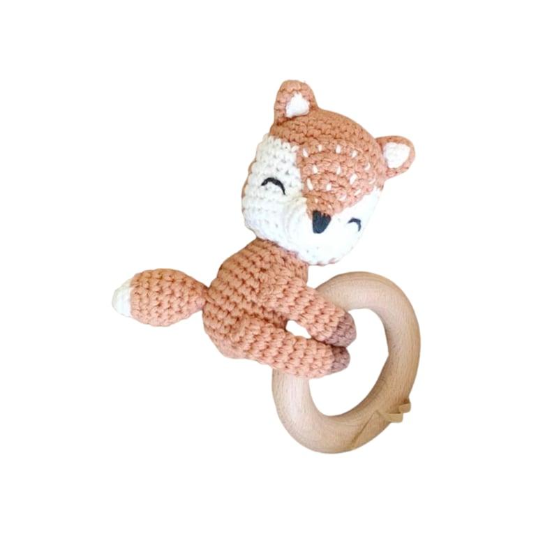 Montessori Royal Serenities Baby Rattle Hanging Fox