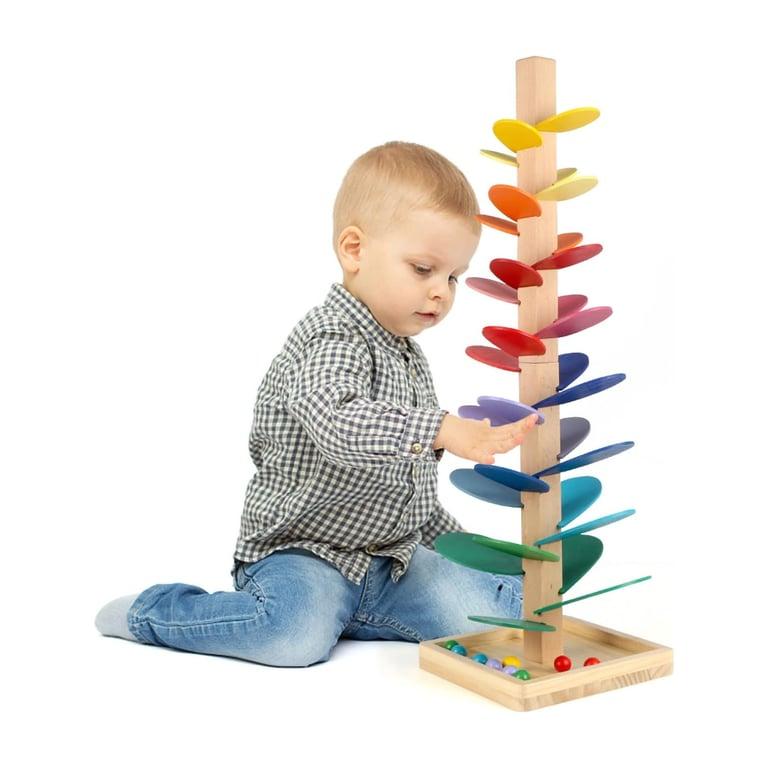 Montessori Vomocent Wooden Marble Tree