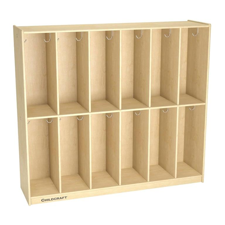 Montessori Childcraft 12-Section Coat Locker