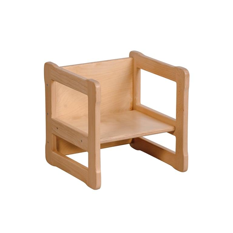 Montessori Woodjoy Cube Chair Natural