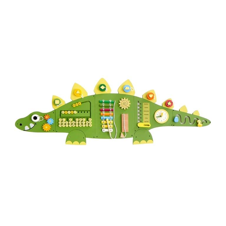 Montessori Beright Dinosaur Wall Busy Board Green